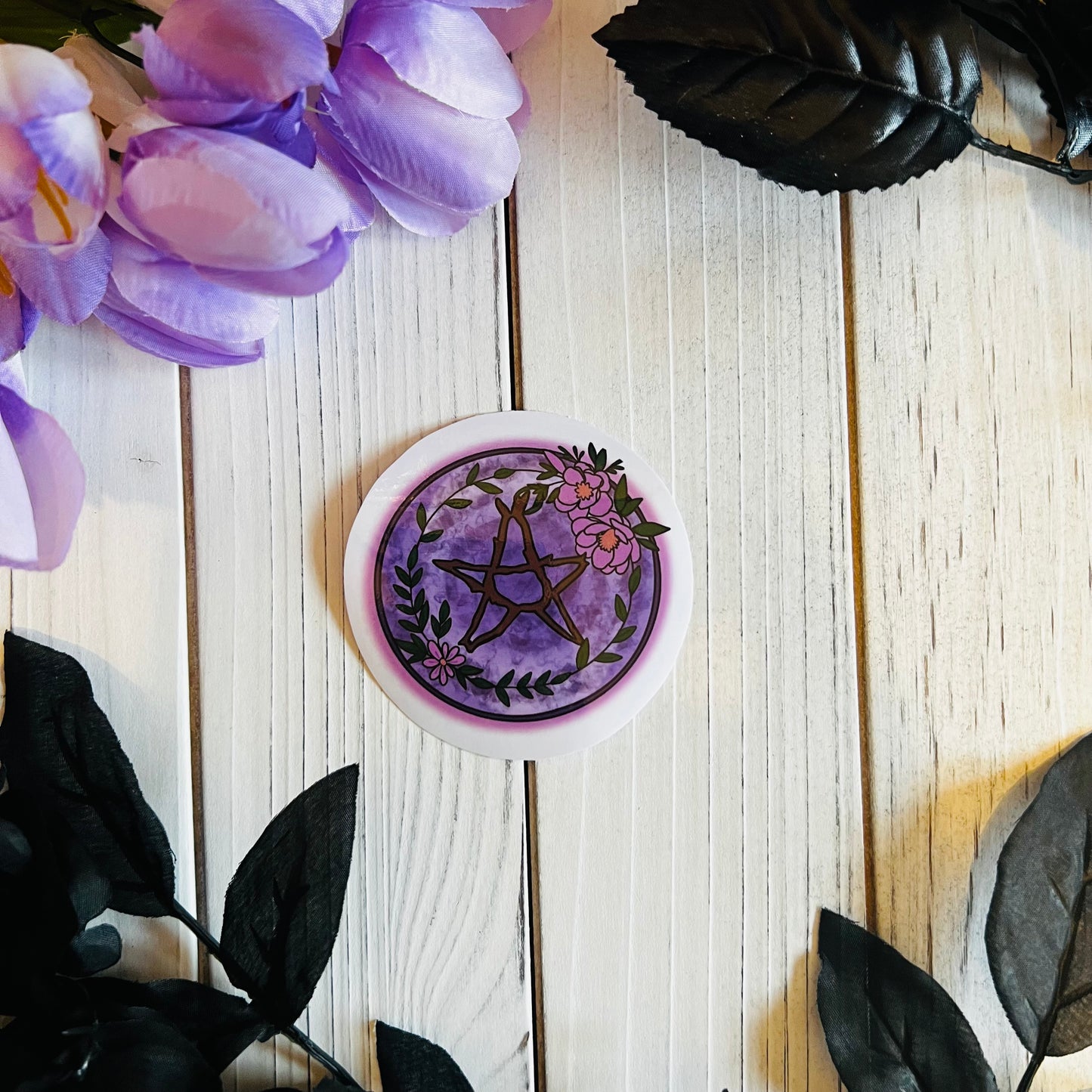 Witchy Wreath sticker | waterproof , which craft , laptop , journal , waterbottle