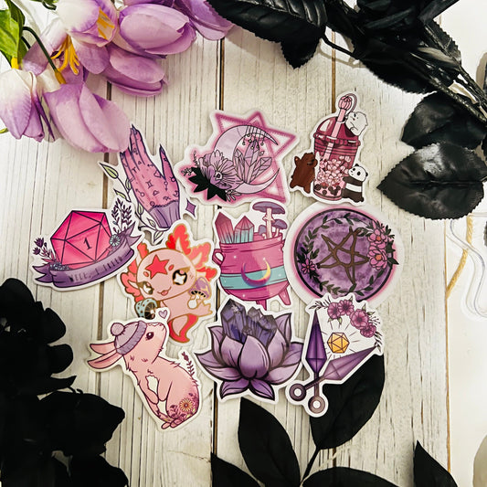 10 Mystery Stickers Pack , grab bag , stickers , kawaii , gifts , mystery bundle
