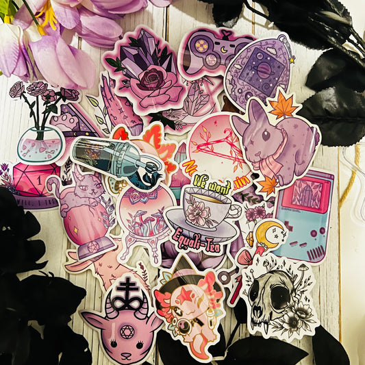 50 Mystery Sticker Pack , grab bag , stickers  , kawaii , gifts , mystery  bundle
