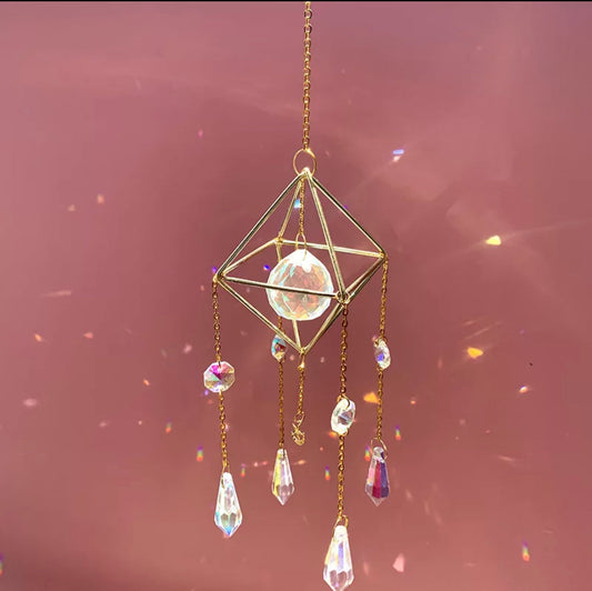 4 point  Crystal Suncatcher