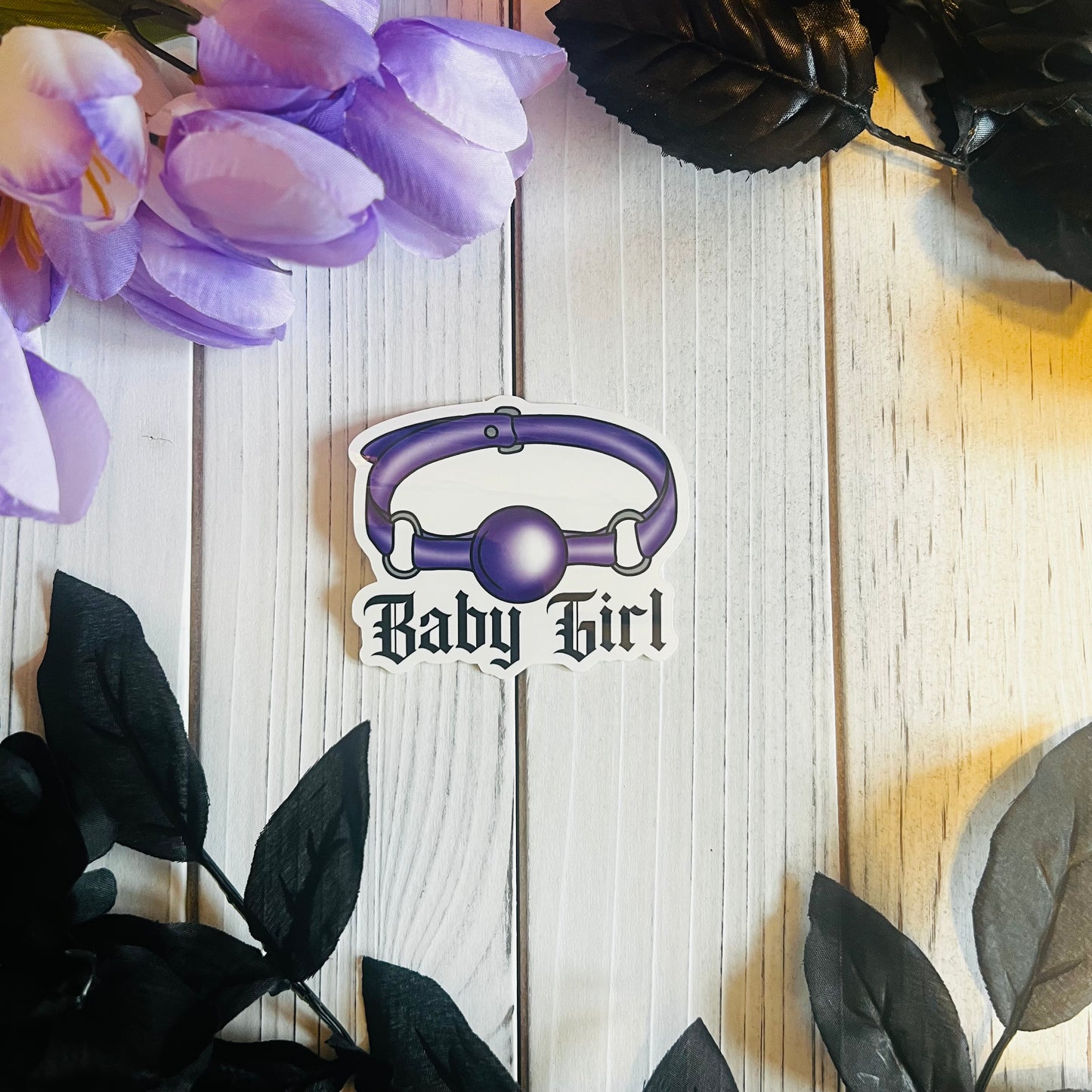 Baby girl sticker laptop journal waterbottle , waterproof