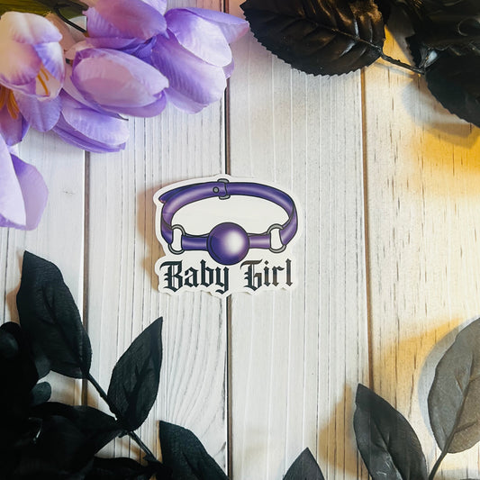 Baby girl sticker laptop journal waterbottle , waterproof