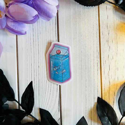 Ocean Milk Koi fish sticker |kawaii ,journal ,laptop ,water bottle Halloween sticker|