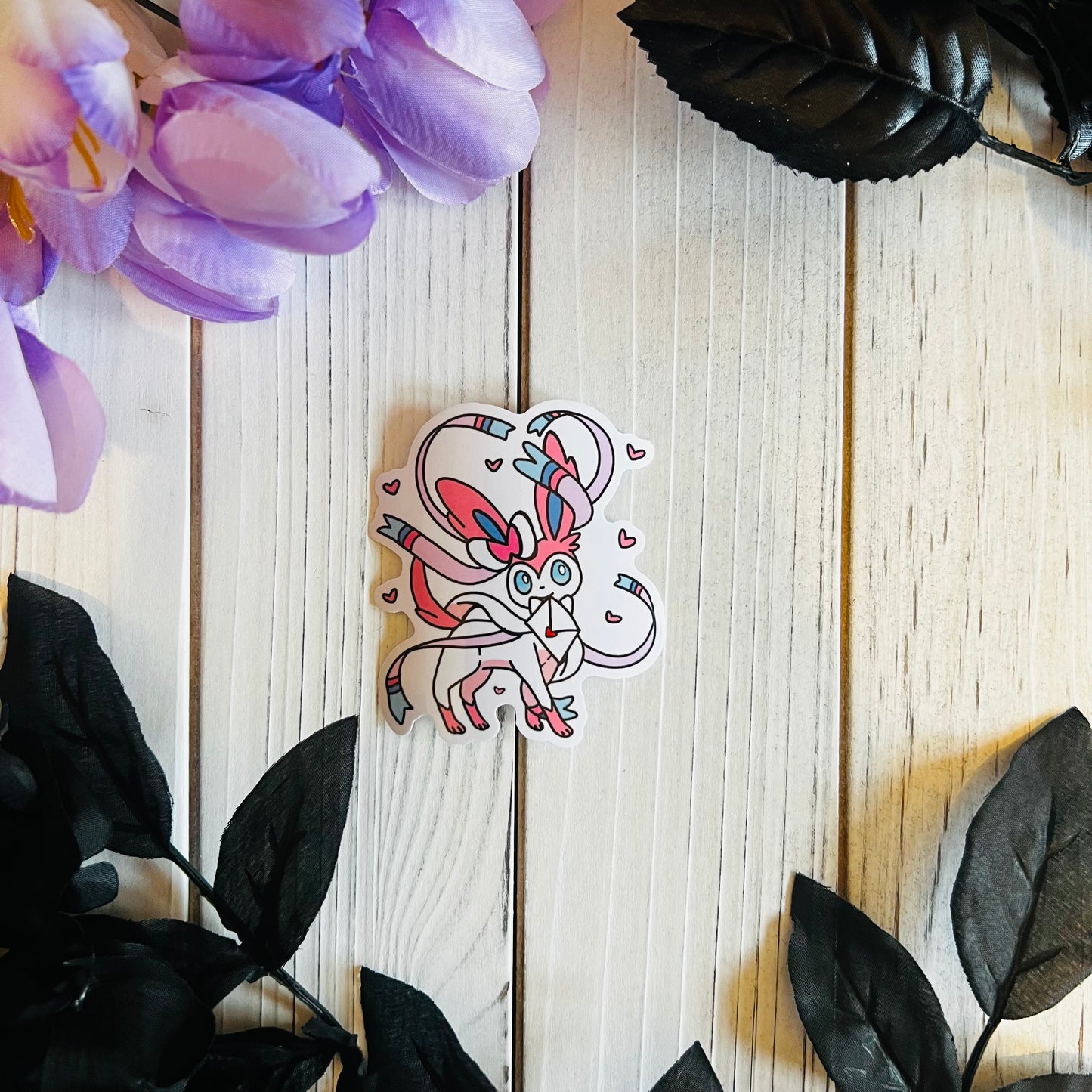 Sylveon  sticker laptop journal waterbottle , waterproof