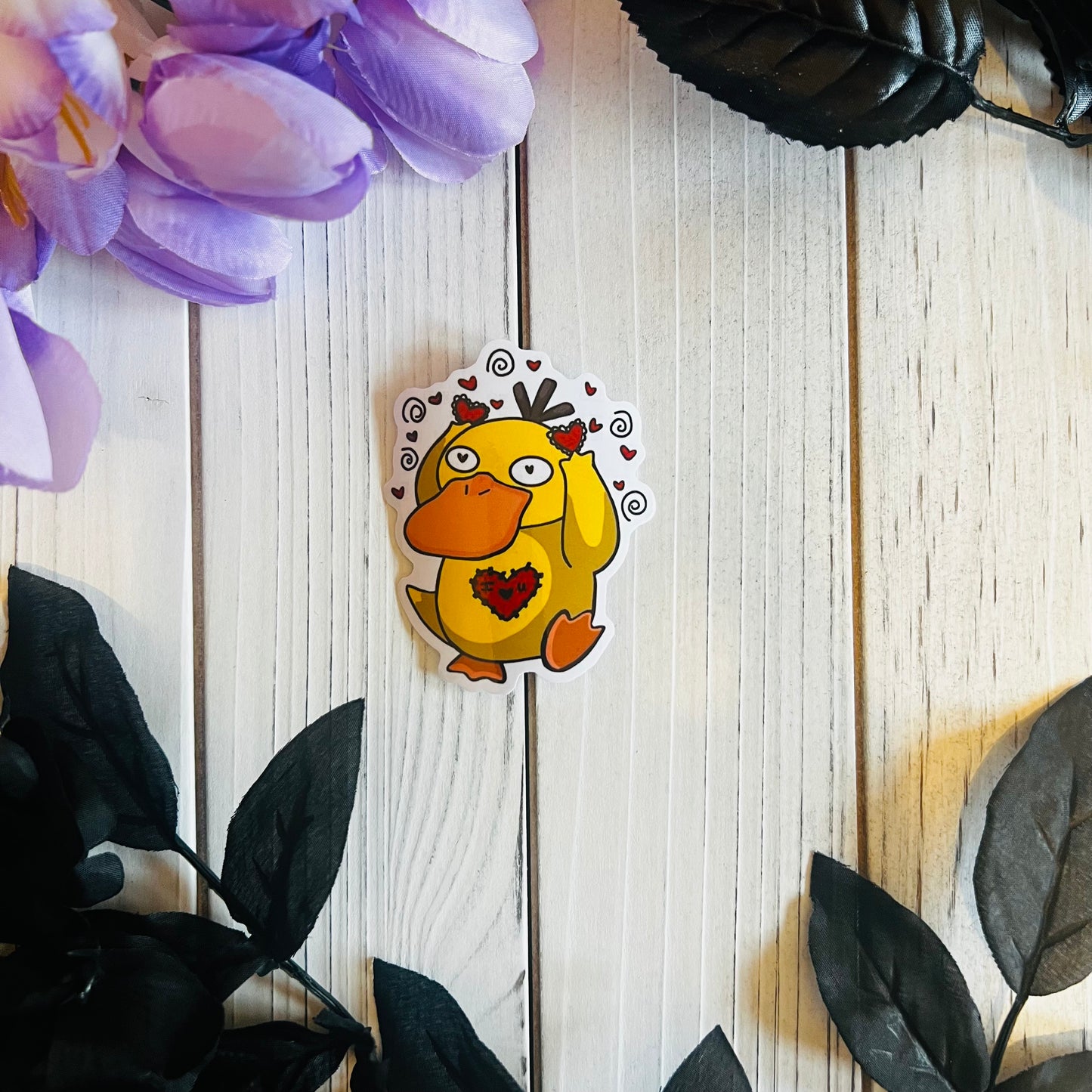 Phyduck sticker , journal , laptop, waterproof , waterbottle , phone case , cartoon