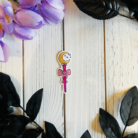 Glitter Wand |Laptop Journal , waterproof  waterbottle Sticker |