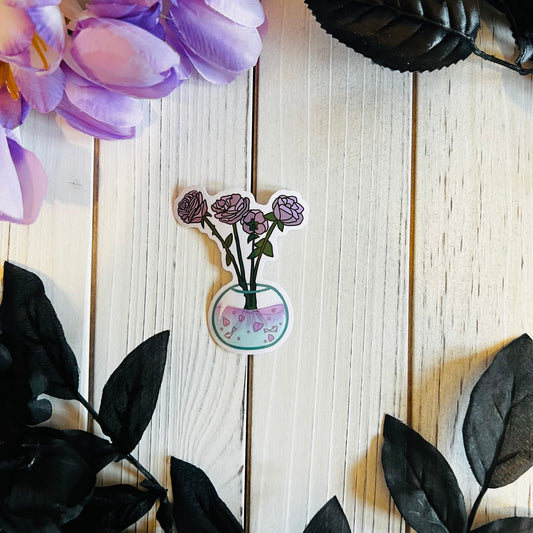 Flower Pot Sticker laptop journal waterbottle , waterproof