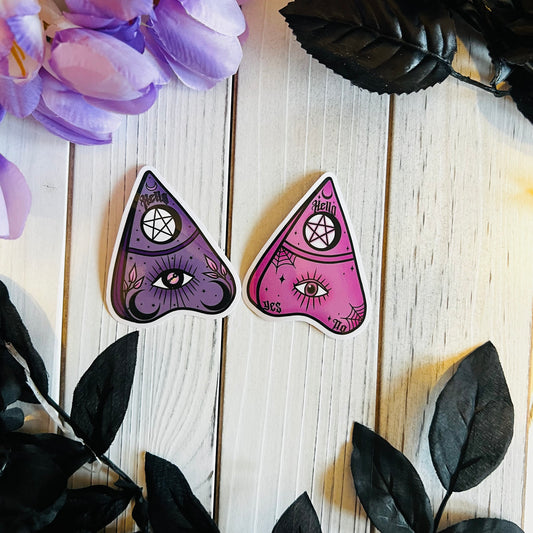 Pink planchette sticker |kawaii ,journal ,laptop ,water bottle Halloween sticker|