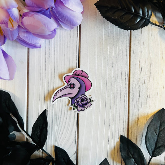Plague doctor  sticker |kawaii ,journal ,laptop ,water bottle Halloween sticker|