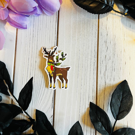Holiday Sawsbuck sticker laptop journal waterbottle , waterproof ,