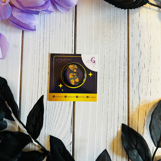 Bondage body Button pin |kawaii ,journal ,laptop ,water bottle Halloween sticker|
