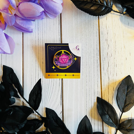Dnd we’ll I tried acrylic pin |kawaii ,journal ,laptop ,water bottle Halloween sticker|