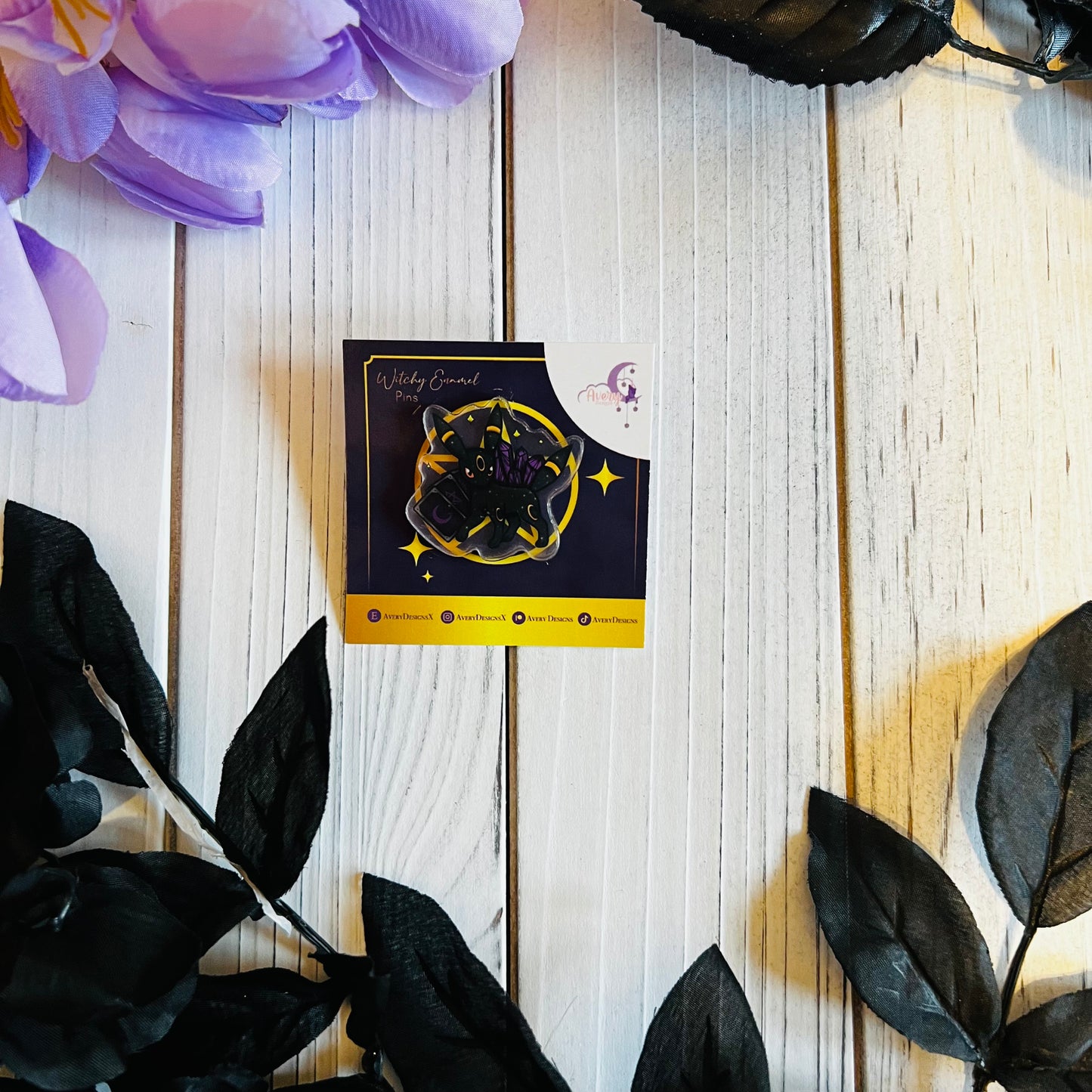 Halloween Pokémon umbreon  acrylic pin |kawaii ,journal ,laptop ,water bottle Halloween sticker|