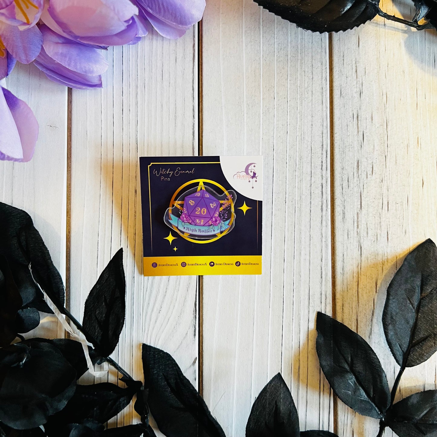 High Roller Dnd Acrylic pin