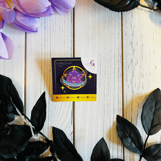 High Roller Dnd Acrylic pin