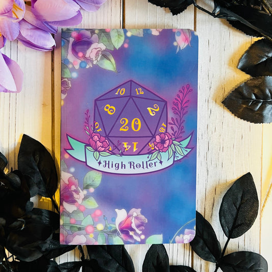 D20 dotted Notebook , dnd , witch , sorcerer, dungeons and dragons