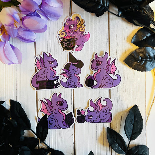 Pick Your dragon! sticker laptop journal waterbottle , waterproof