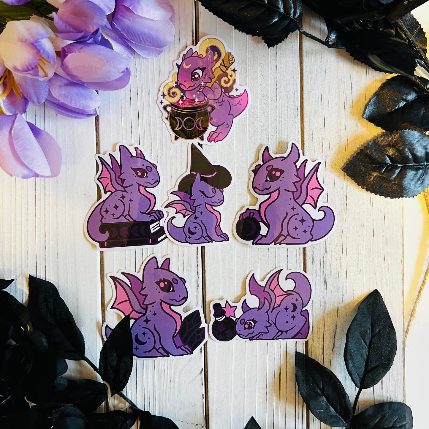 Pick your dragon sticker ! laptop journal waterbottle , waterproof , hydroflask